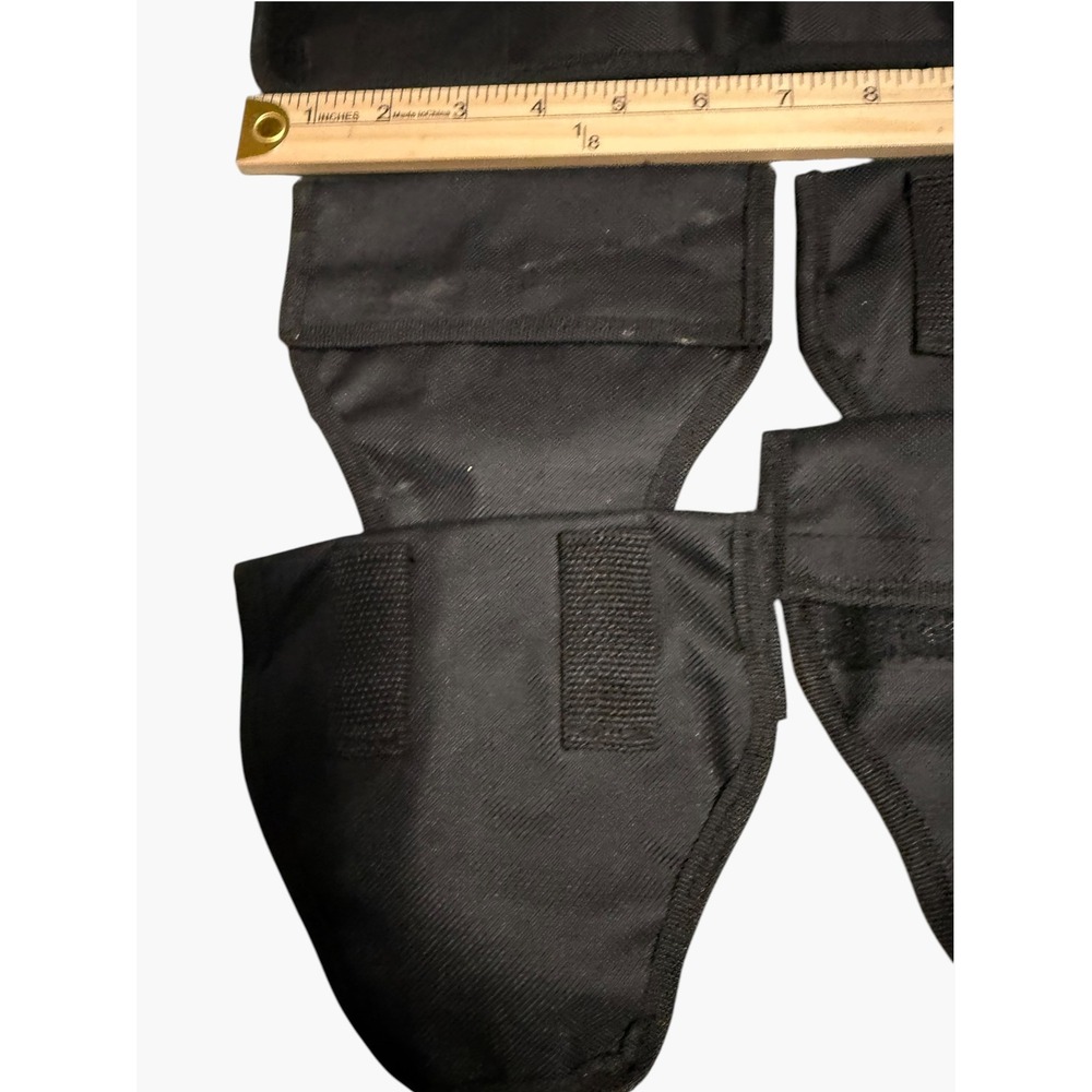 Black Tactical Nylon Pouch Set Bi-fold Tool Wallet and Dual Belt Holsters